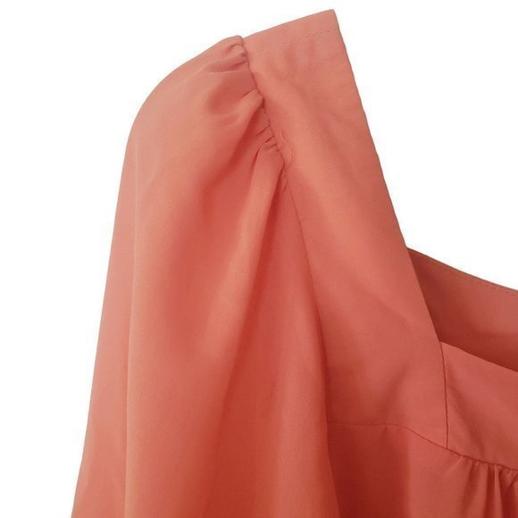 𝅺Umgee‎ Womens Coral Square Neck Embroidered Tunic/Dress size Med - Picture 4 of 12